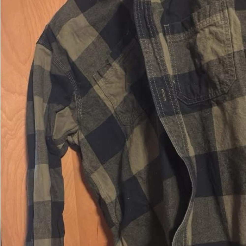 Plaid Button-Up Shirt